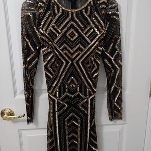 Art deco beaded dress